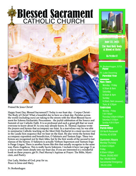 Sunday, June 22, 2025 Bulletin
