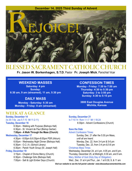Sunday, December 14, 2025 Bulletin