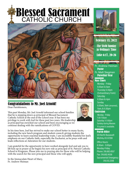 Sunday, February 13, 2022 Bulletin
