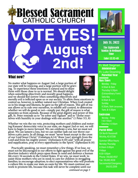 Sunday, July 31, 2022