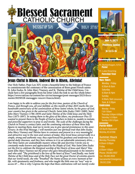 Sunday, June 8, 2025 Bulletin