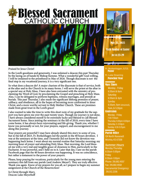 Sunday, May 25, 2025