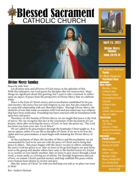Sunday, April 24, 2022