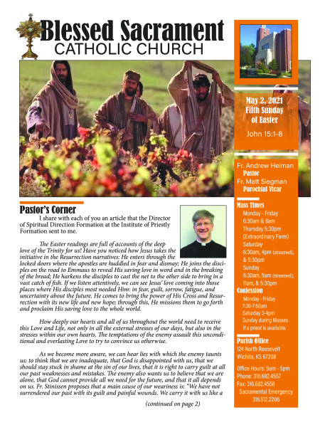 Sunday, May 2, 2021 Bulletin