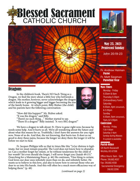 Sunday, May 23, 2021 Bulletin