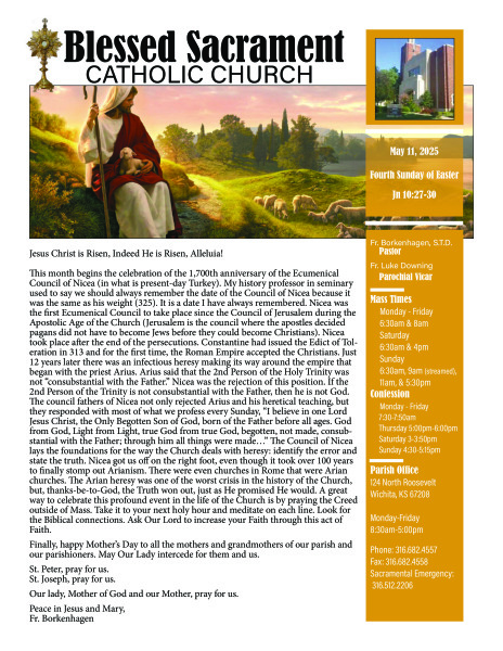Sunday, May 11, 2025 Bulletin