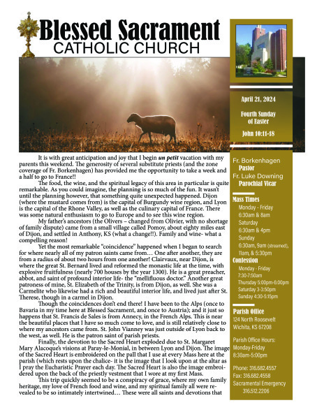 Sunday, April 21, 2024 Bulletin