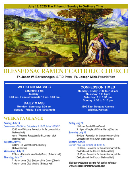 Sunday, July 13, 2025 Bulletin