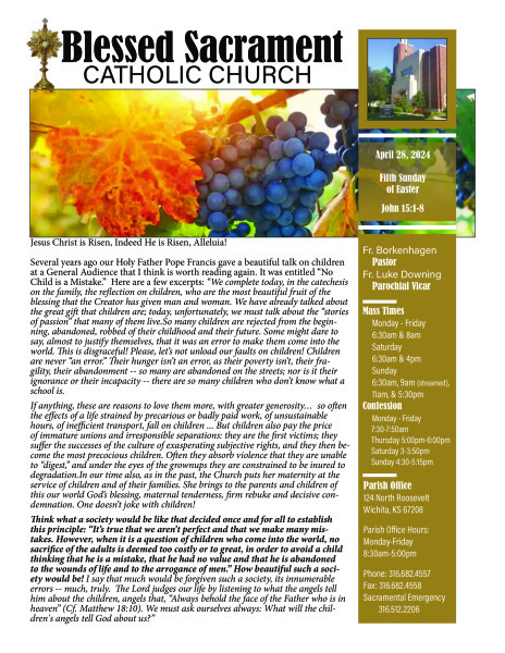 Sunday, April 28, 2024 Bulletin