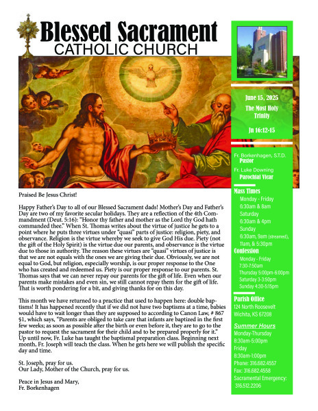 Sunday, June 15, 2025 Bulletin